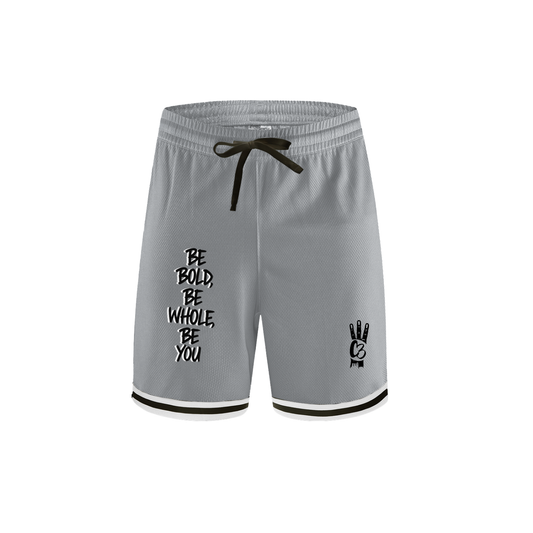 C3 Slogan Basketball Short - Grayscale