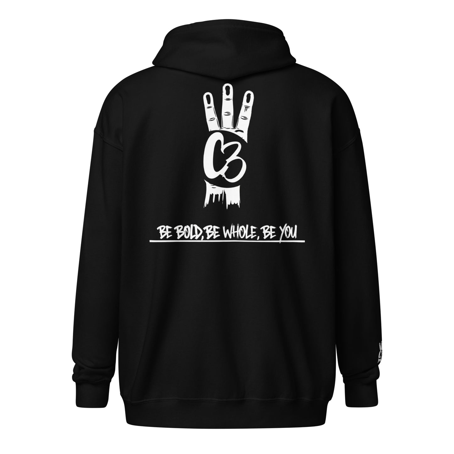 C3 Logo Zip Hoodie - Ebony Keys