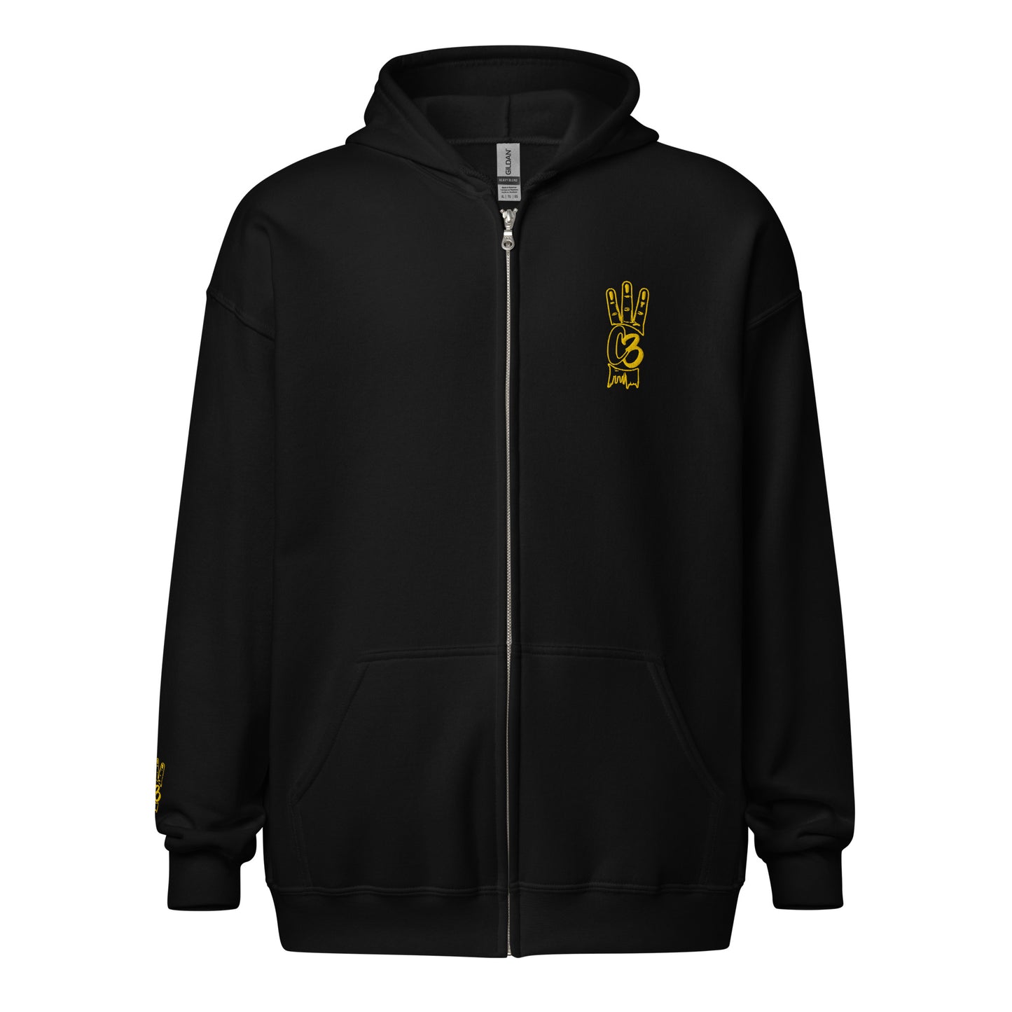 C3 Logo Zip Hoodie - Midas Touch