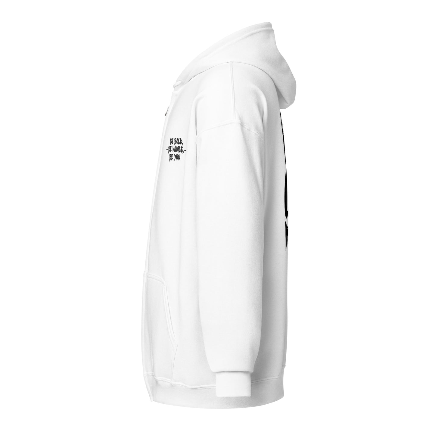 C3 Slogan Zip Hoodie - Ivory Keys