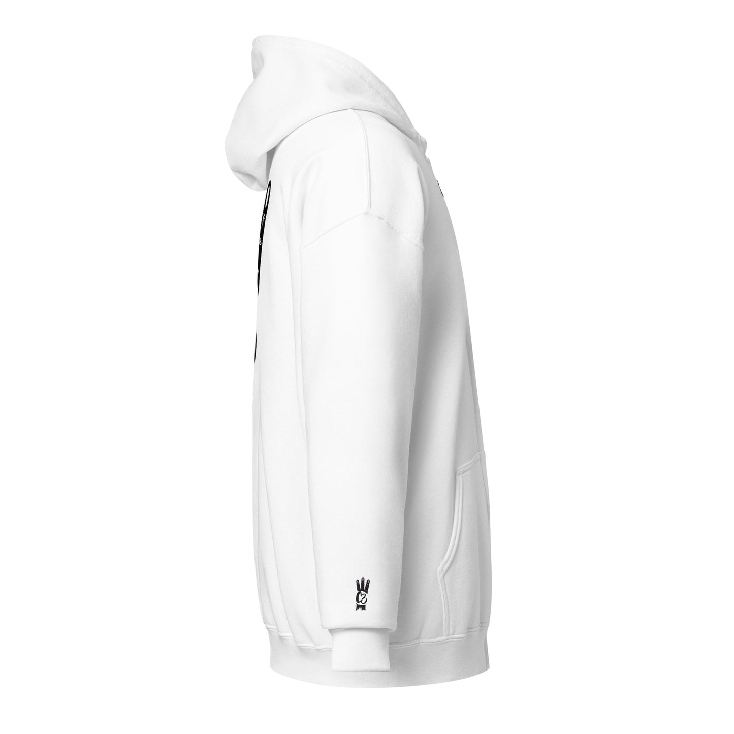 C3 Slogan Zip Hoodie - Ivory Keys